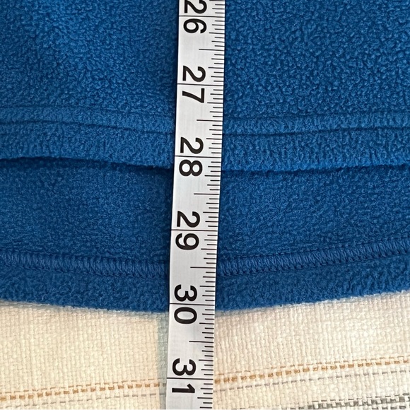 Patagonia Fleece Capilene Pullover Long Sleeve Sweater Dark and light Blue Sz M - Picture 8 of 10